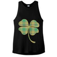 Paid Shamrock Clover Ladies PosiCharge Tri-Blend Wicking Tank