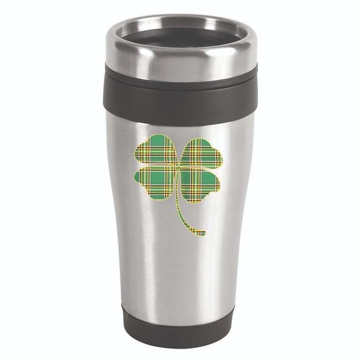Paid Shamrock Clover 16oz Travel Tumbler