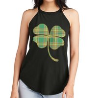 Paid Shamrock Clover Women's Perfect Tri Rocker Tank