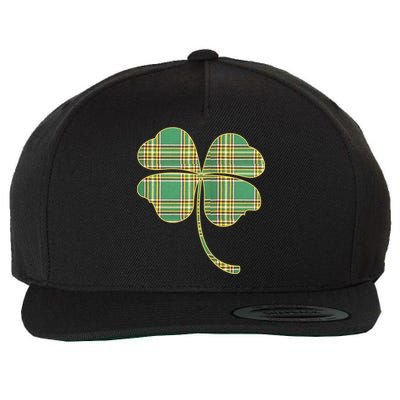 Paid Shamrock Clover Wool Snapback Cap