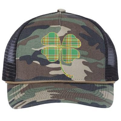 Paid Shamrock Clover Retro Rope Trucker Hat Cap