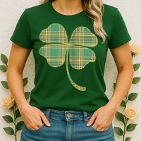 Paid Shamrock Clover Womens T-Shirt
