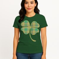 Paid Shamrock Clover Womens T-Shirt