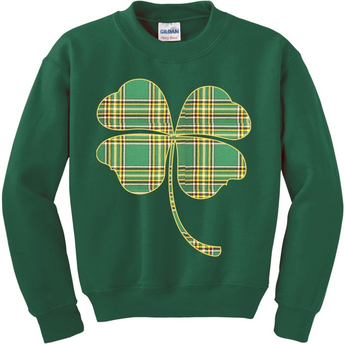 Paid Shamrock Clover Kids Sweatshirt