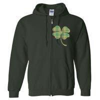 Paid Shamrock Clover Full Zip Hoodie