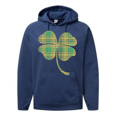 Paid Shamrock Clover Performance Fleece Hoodie