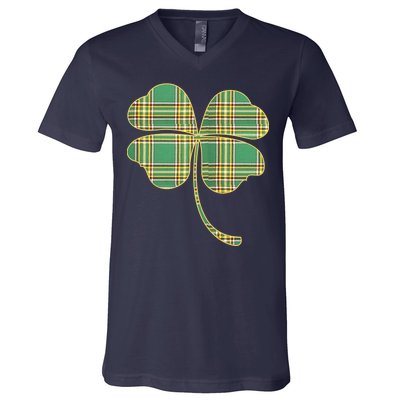 Paid Shamrock Clover V-Neck T-Shirt