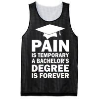 Pain Is Temporary A Bachelor's Degree Is Forever Mesh Reversible Basketball Jersey Tank