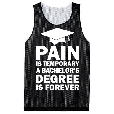 Pain Is Temporary A Bachelor's Degree Is Forever Mesh Reversible Basketball Jersey Tank