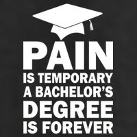 Pain Is Temporary A Bachelor's Degree Is Forever Golf Towel