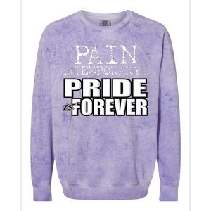 Pain Is Temporary Pride Is Forever Colorblast Crewneck Sweatshirt