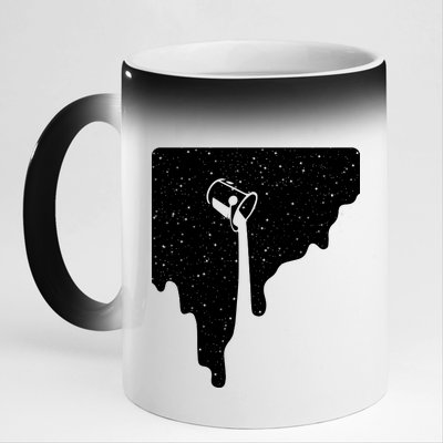 Paint Bucket Galaxy 11oz Black Color Changing Mug