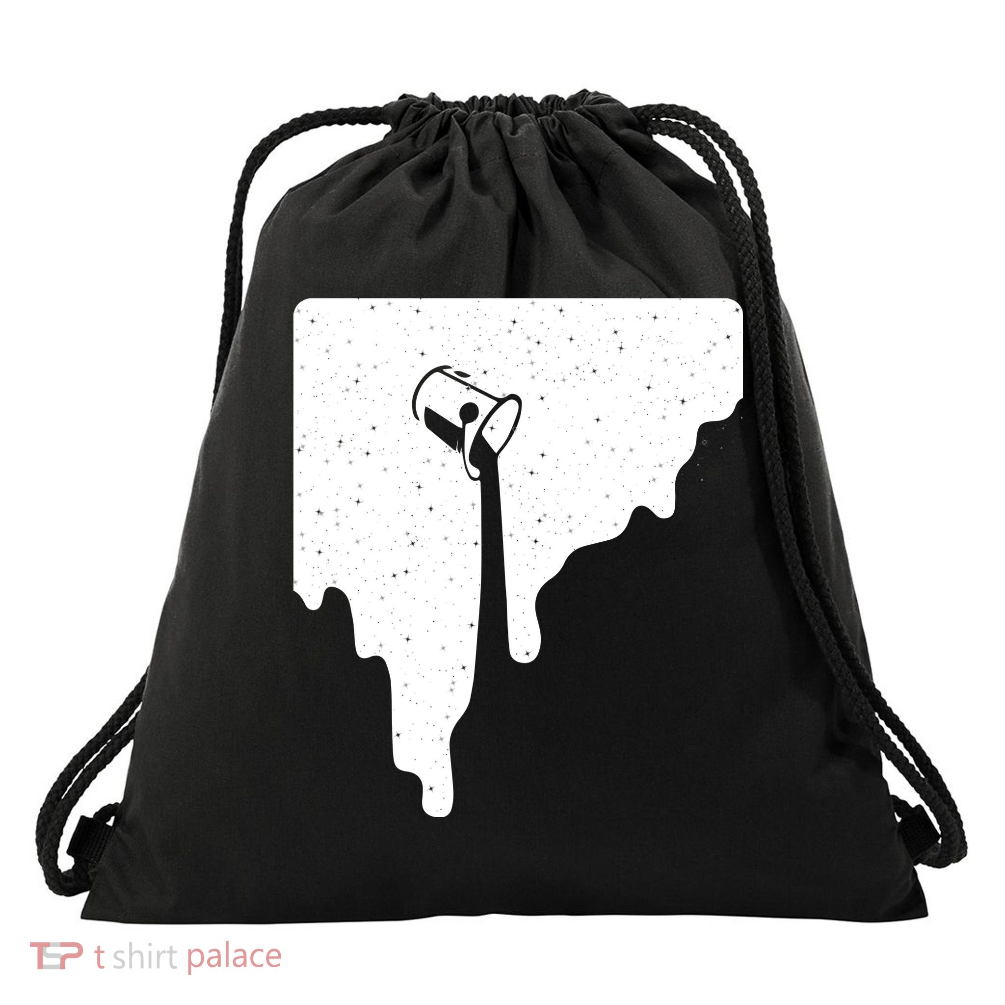 Paint Bucket Galaxy Drawstring Bag