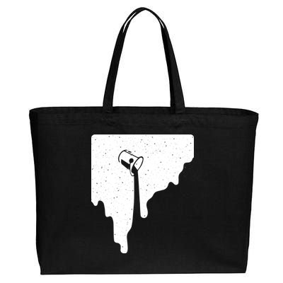 Paint Bucket Galaxy Cotton Canvas Jumbo Tote