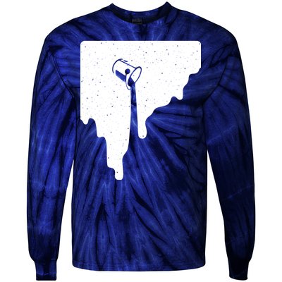 Paint Bucket Galaxy Tie-Dye Long Sleeve Shirt