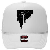 Paint Bucket Galaxy High Crown Mesh Back Trucker Hat