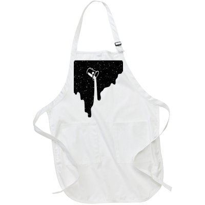 Paint Bucket Galaxy Full-Length Apron With Pockets