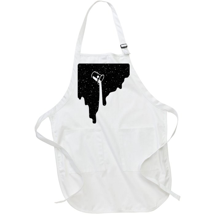 Paint Bucket Galaxy Full-Length Apron With Pockets