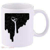 Paint Bucket Galaxy 11oz C Handle Ceramic Mug