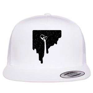 Paint Bucket Galaxy Flat Bill Trucker Hat