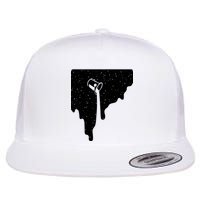 Paint Bucket Galaxy Flat Bill Trucker Hat