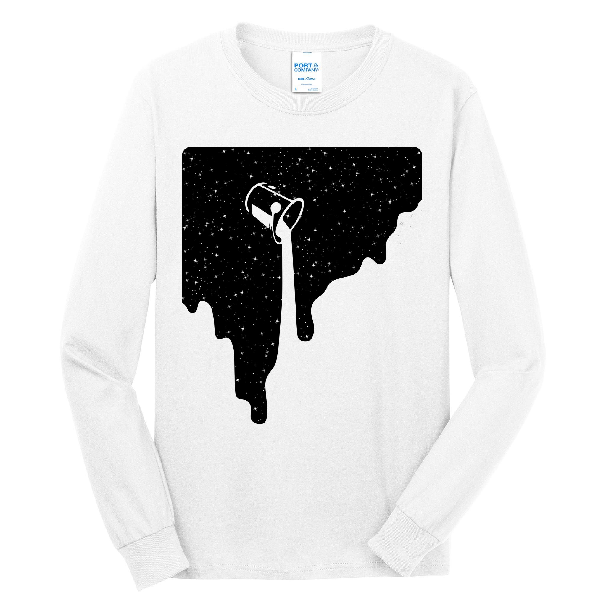Paint Bucket Galaxy Tall Long Sleeve T-Shirt