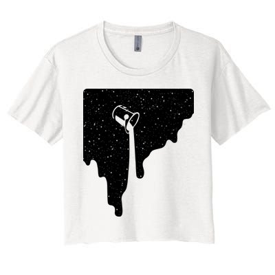 Paint Bucket Galaxy Crop Top