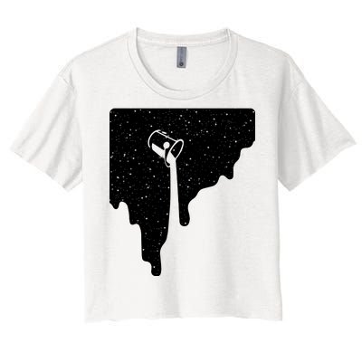 Paint Bucket Galaxy Women's Crop Top Tee