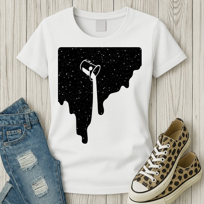 Paint Bucket Galaxy Womens T-Shirt