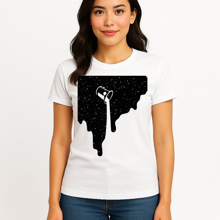 Paint Bucket Galaxy Womens T-Shirt