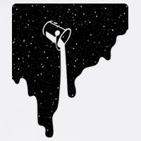 Paint Bucket Galaxy Womens T-Shirt