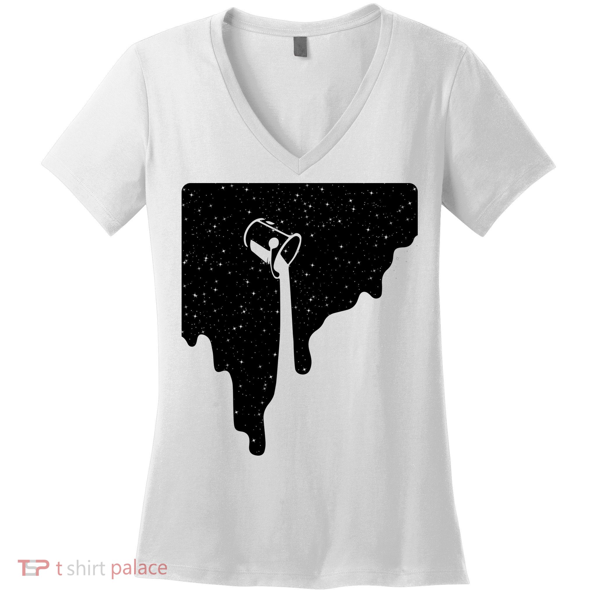 Paint Bucket Galaxy Women's V-Neck T-Shirt