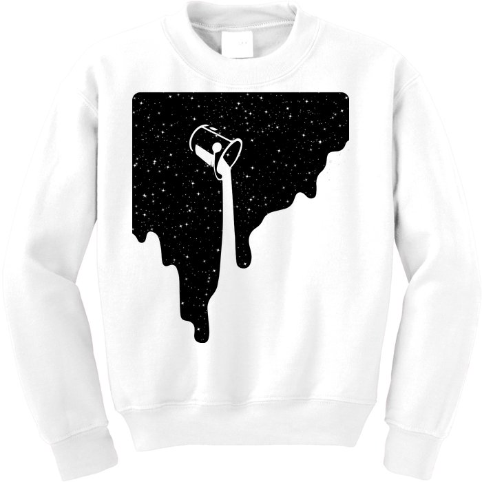 Paint Bucket Galaxy Kids Sweatshirt