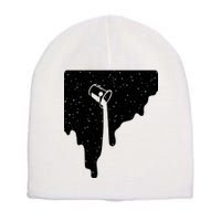 Paint Bucket Galaxy Short Acrylic Beanie