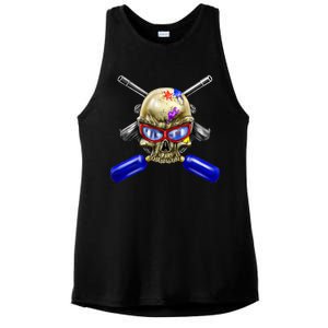 Paintball Skull Ladies PosiCharge Tri-Blend Wicking Tank