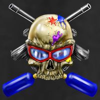 Paintball Skull Cool Comfort Performance Bucket Hat