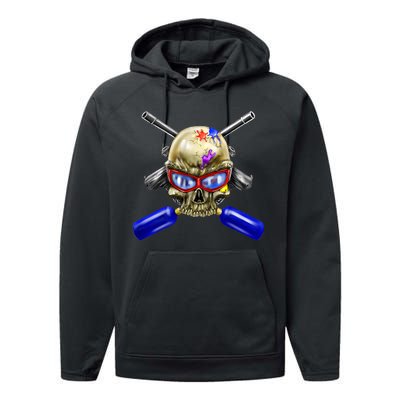 Paintball Skull Performance Fleece Hoodie