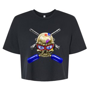 Paintball Skull Bella+Canvas Jersey Crop Tee