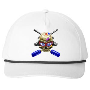 Paintball Skull Snapback Five-Panel Rope Hat