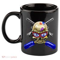 Paintball Skull 11oz C Handle Ceramic Mug
