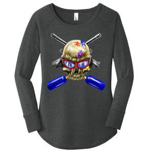 Paintball Skull Women's Perfect Tri Tunic Long Sleeve Shirt