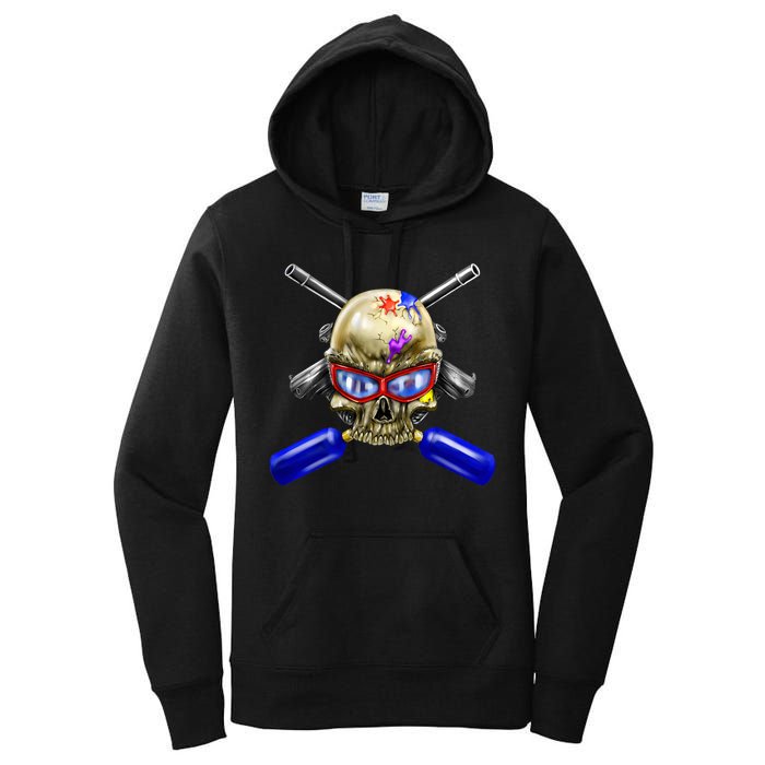 Paintball Skull Women's Pullover Hoodie