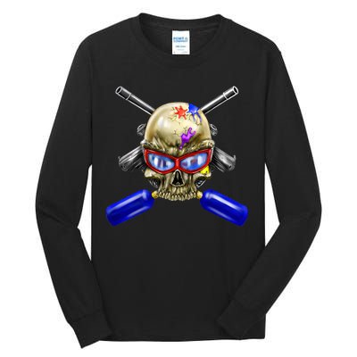 Paintball Skull Tall Long Sleeve T-Shirt