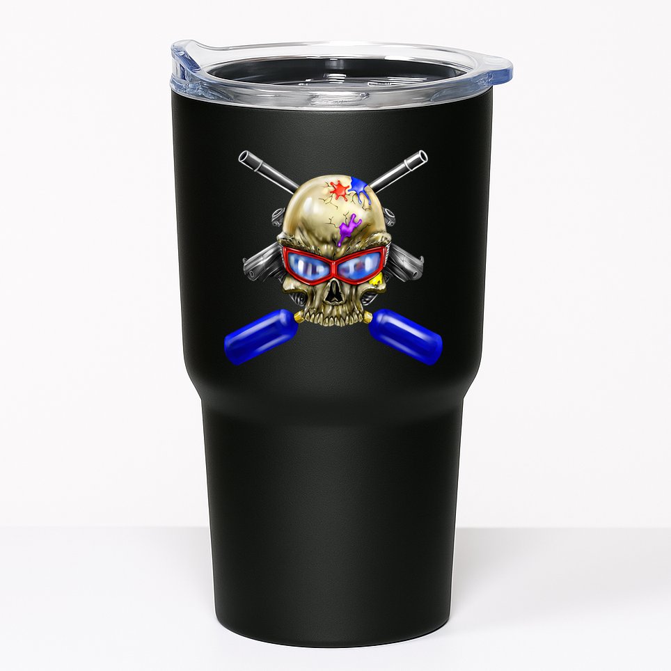 Paintball Skull Tumbler