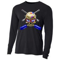 Paintball Skull Cooling Performance Long Sleeve Crew