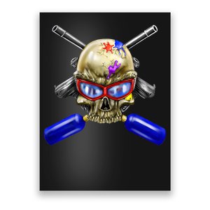 Paintball Skull Poster