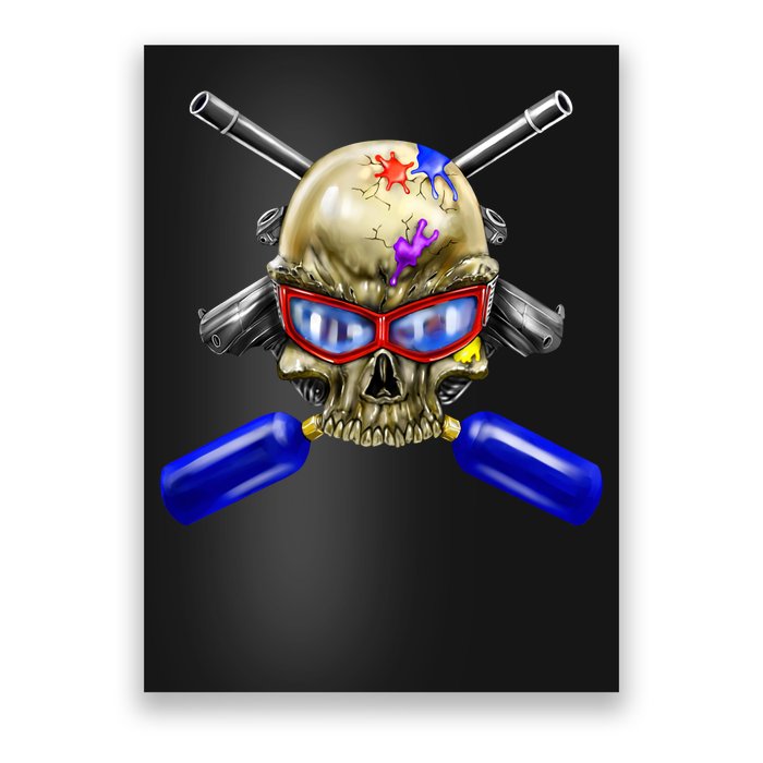 Paintball Skull Poster