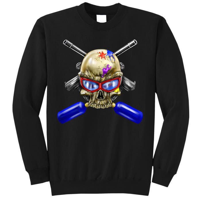 Paintball Skull Tall Sweatshirt