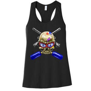 Paintball Skull Women's Racerback Tank