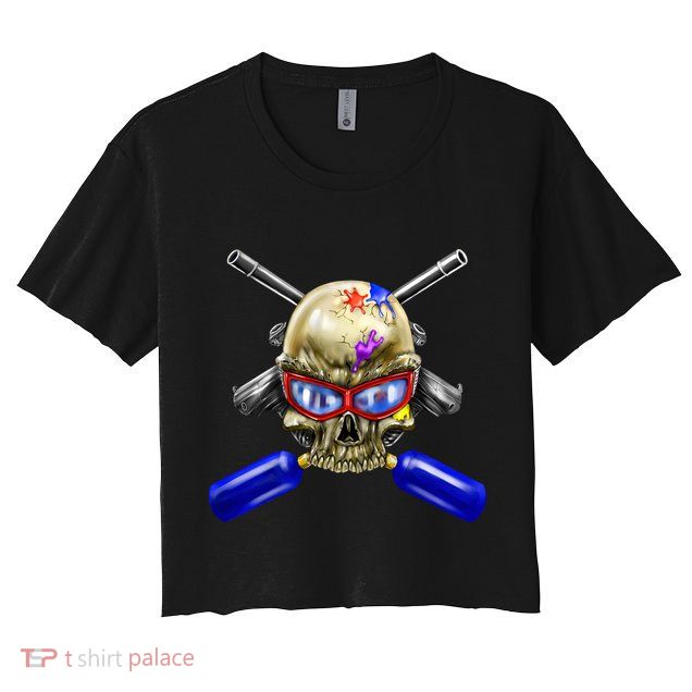 Paintball Skull Crop Top